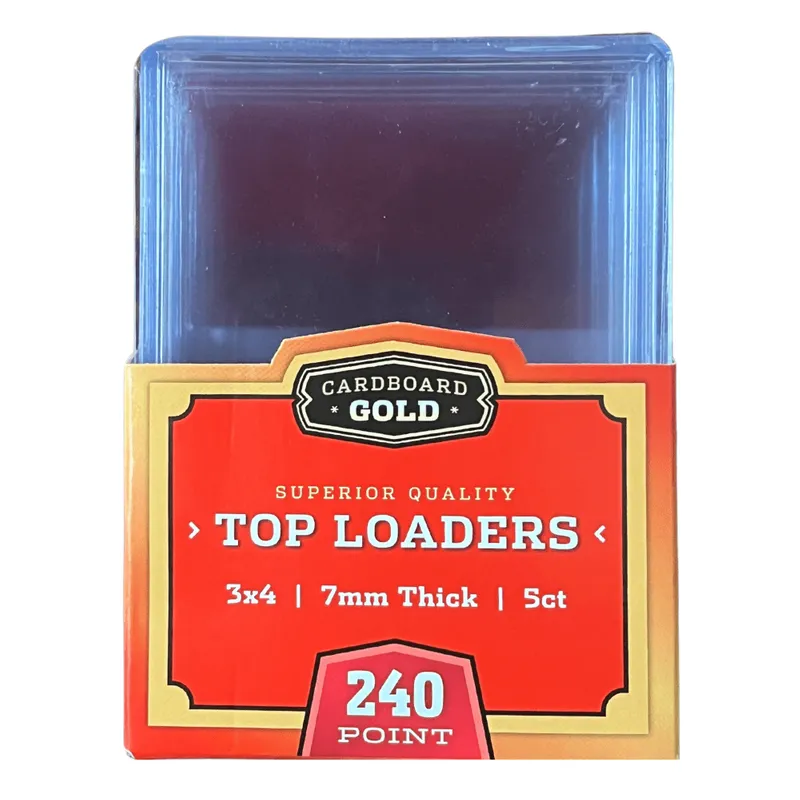 10ct (2 Packs) Thick Trading Card Toploders Holder - 7mm - 240pt