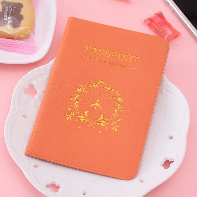 2016 hot selling 1pc Fashion New Passport Holder Documents Bag Sweet Trojan Travel Passport Cover Card Case