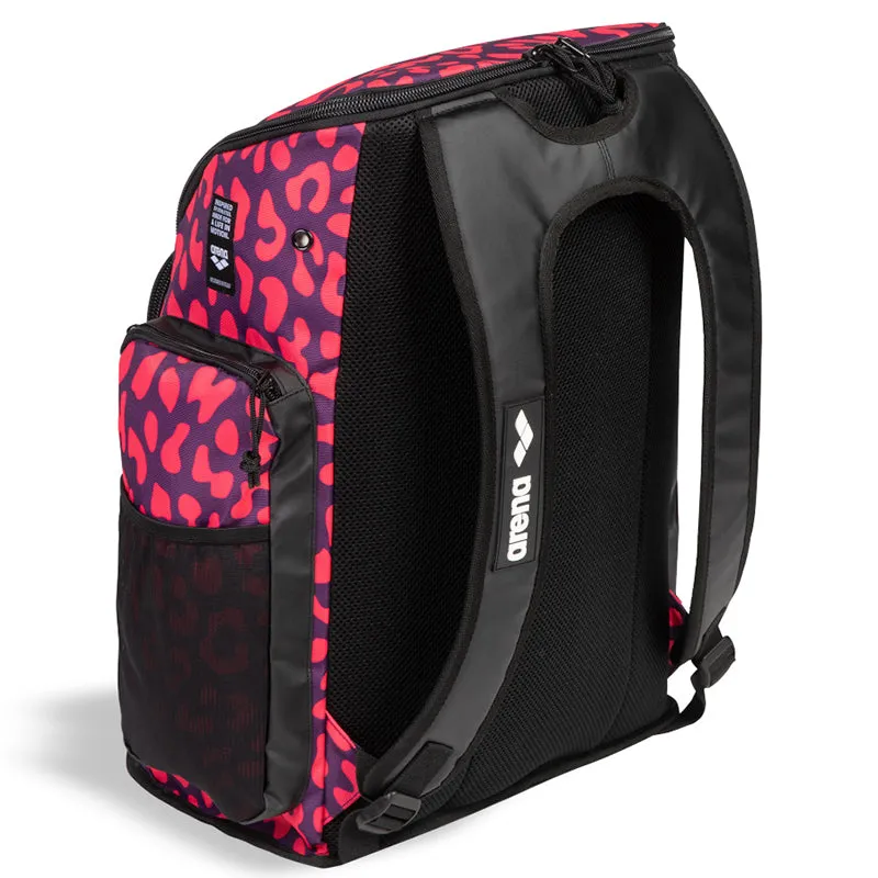 Arena - Spiky III Backpack 45L Allover Leopard Skin - Violet Geranium