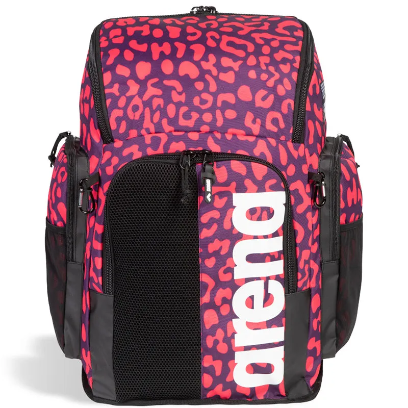 Arena - Spiky III Backpack 45L Allover Leopard Skin - Violet Geranium