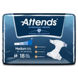 Attends Incontinence Briefs Adult Diapers Extended Wear for Overnight