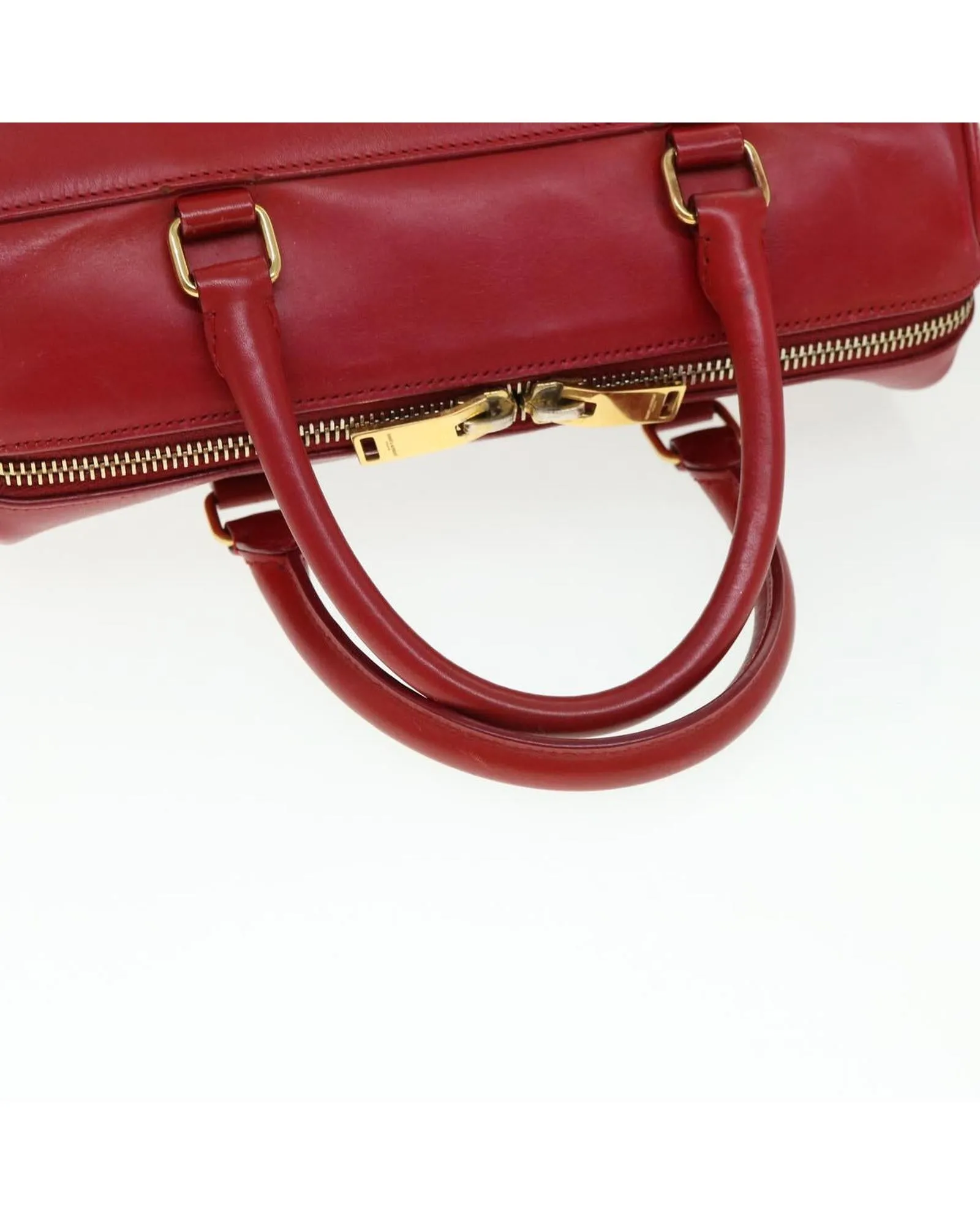 Authentic Red Leather Saint Laurent Shoulder Bag