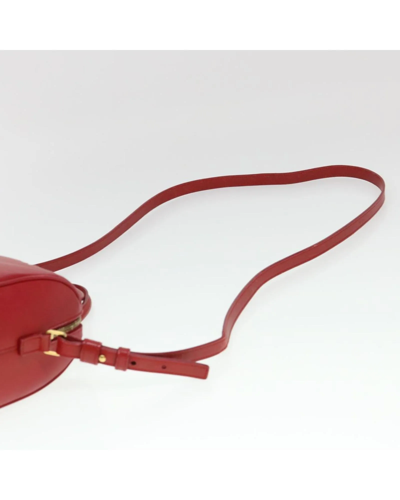 Authentic Red Leather Saint Laurent Shoulder Bag