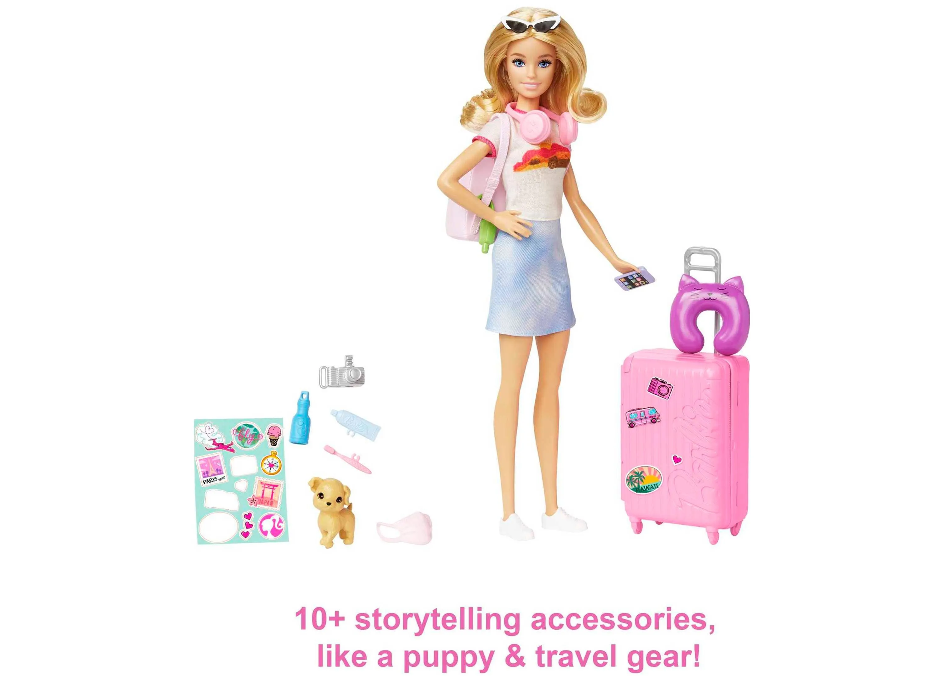 Barbie Malibu Travel Set with Puppy and Accessories