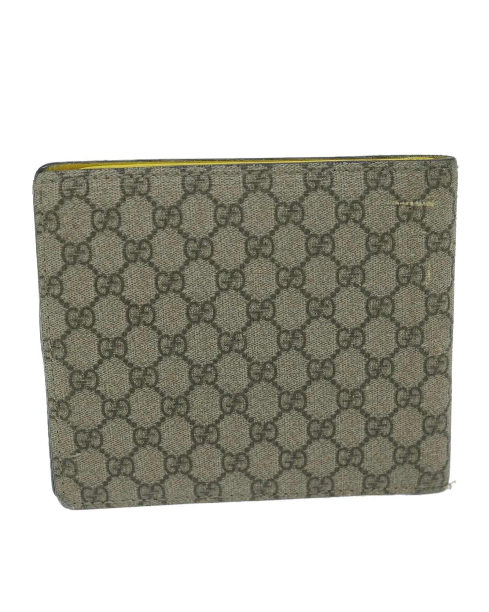 Beige GG Canvas Card Case with Multiple Slots and Pockets