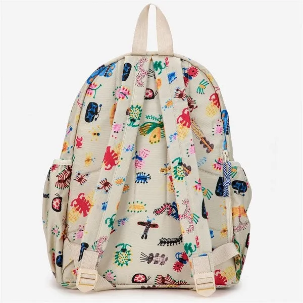 Bobo Choses Funny Insects All Over Backpacks Offwhite