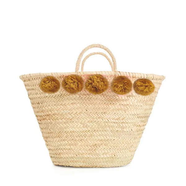 Bohemia Design Pom Pom Basket – Mustard