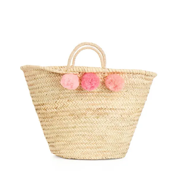 Bohemia Design Pom Pom Basket – Pink Ombre