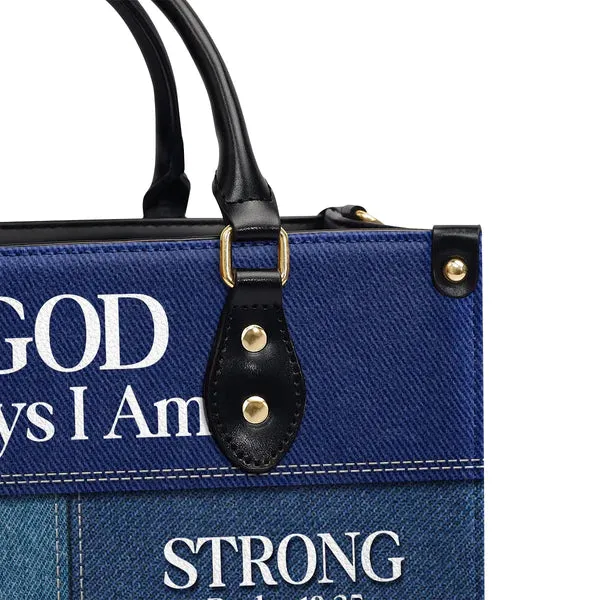 CAB Handbags, God Says I Am Blessed Ephesians 1:3 Leather Bags, Personalized Bags, Gifts for Women, Christmas Gift, CABLTB08290723.