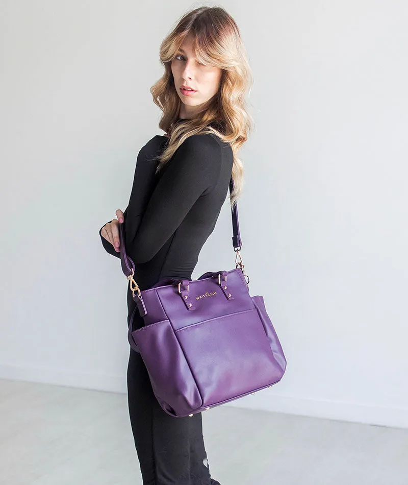 Carina Tote Bag - Plum