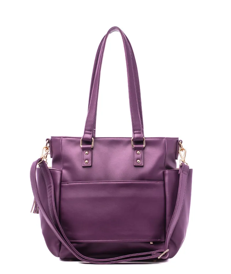 Carina Tote Bag - Plum