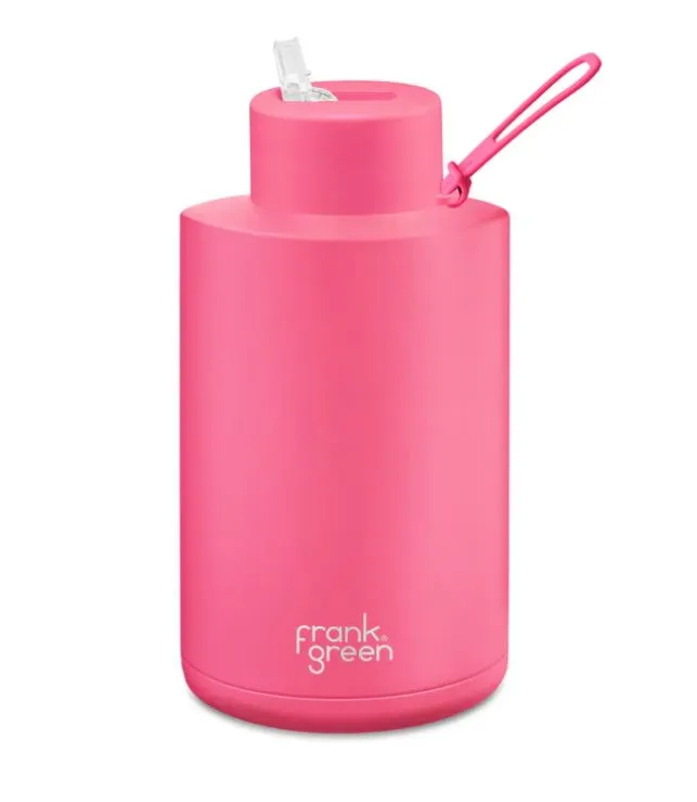 Ceramic Reusable Bottle Straw Lid | 68oz | 2 Litre