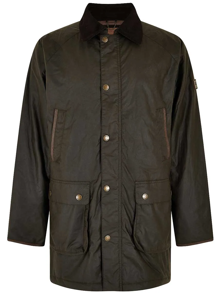 DUBARRY Brunswick Wax Jacket - Mens - Verdigris