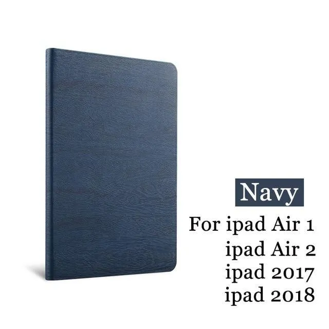 For iPad Air 2 Air 1 Case New iPad 2017 2018 9.7 inch Simplicity PU Leather Smart Cover Folio Case Auto Wake Cover Case