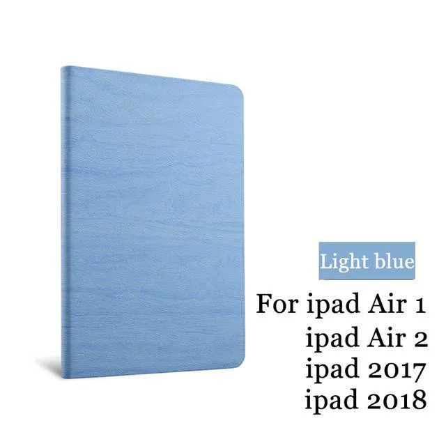 For iPad Air 2 Air 1 Case New iPad 2017 2018 9.7 inch Simplicity PU Leather Smart Cover Folio Case Auto Wake Cover Case