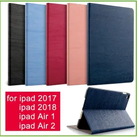 For iPad Air 2 Air 1 Case New iPad 2017 2018 9.7 inch Simplicity PU Leather Smart Cover Folio Case Auto Wake Cover Case