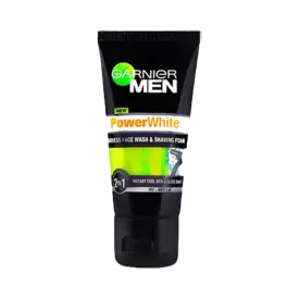 Garnier Men Power White Fairness Face Wash & Shaving Foam 50ml