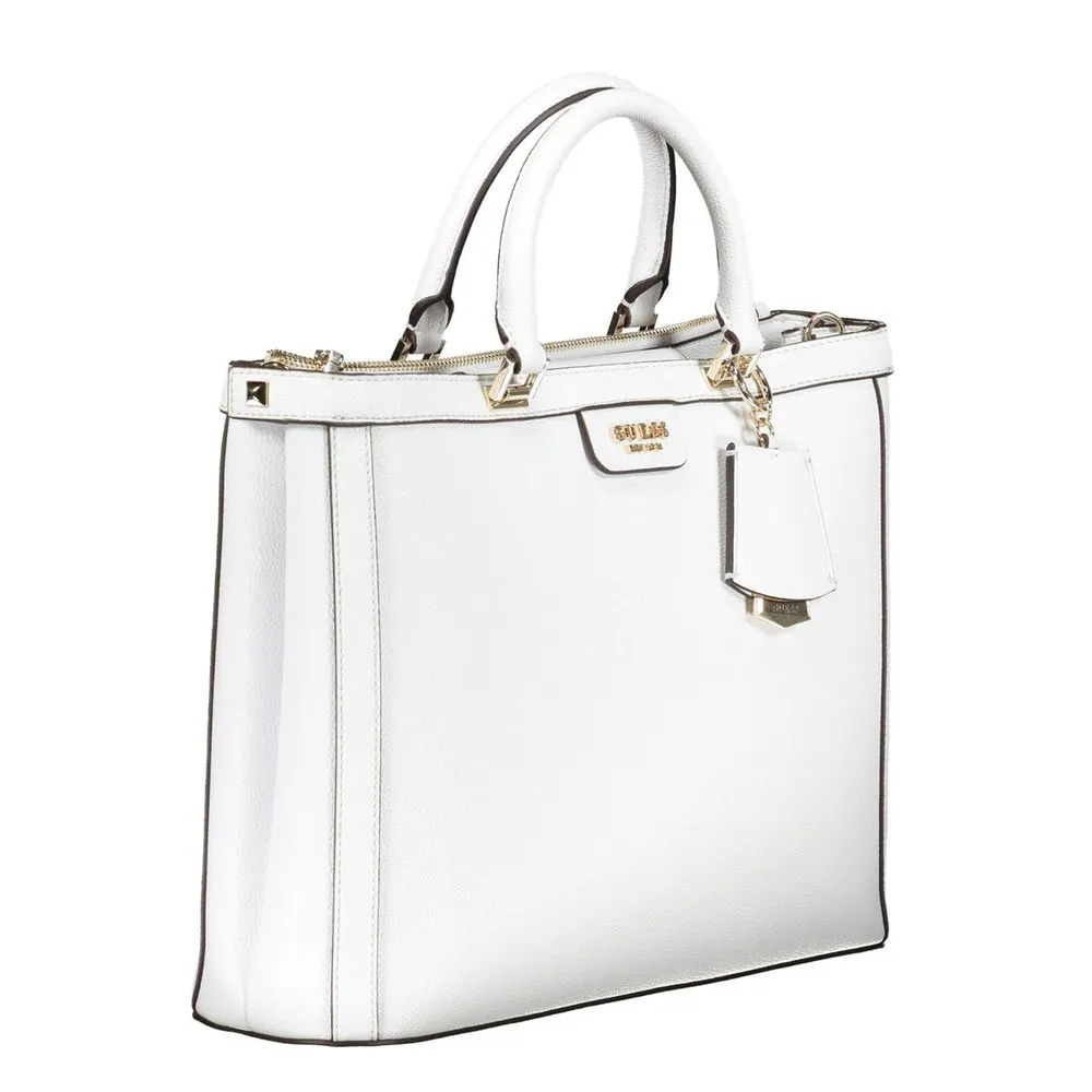 Guess Jeans White Bloom Handbag