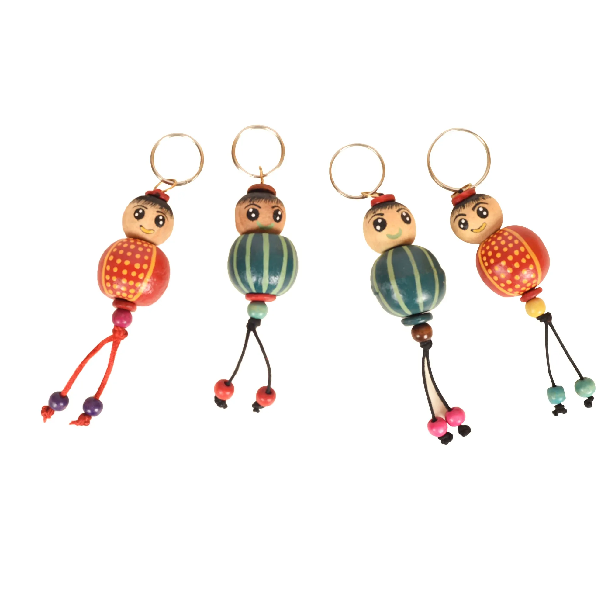 Handcrafted Sheesham Wood Pyaari Gudiya Keychains