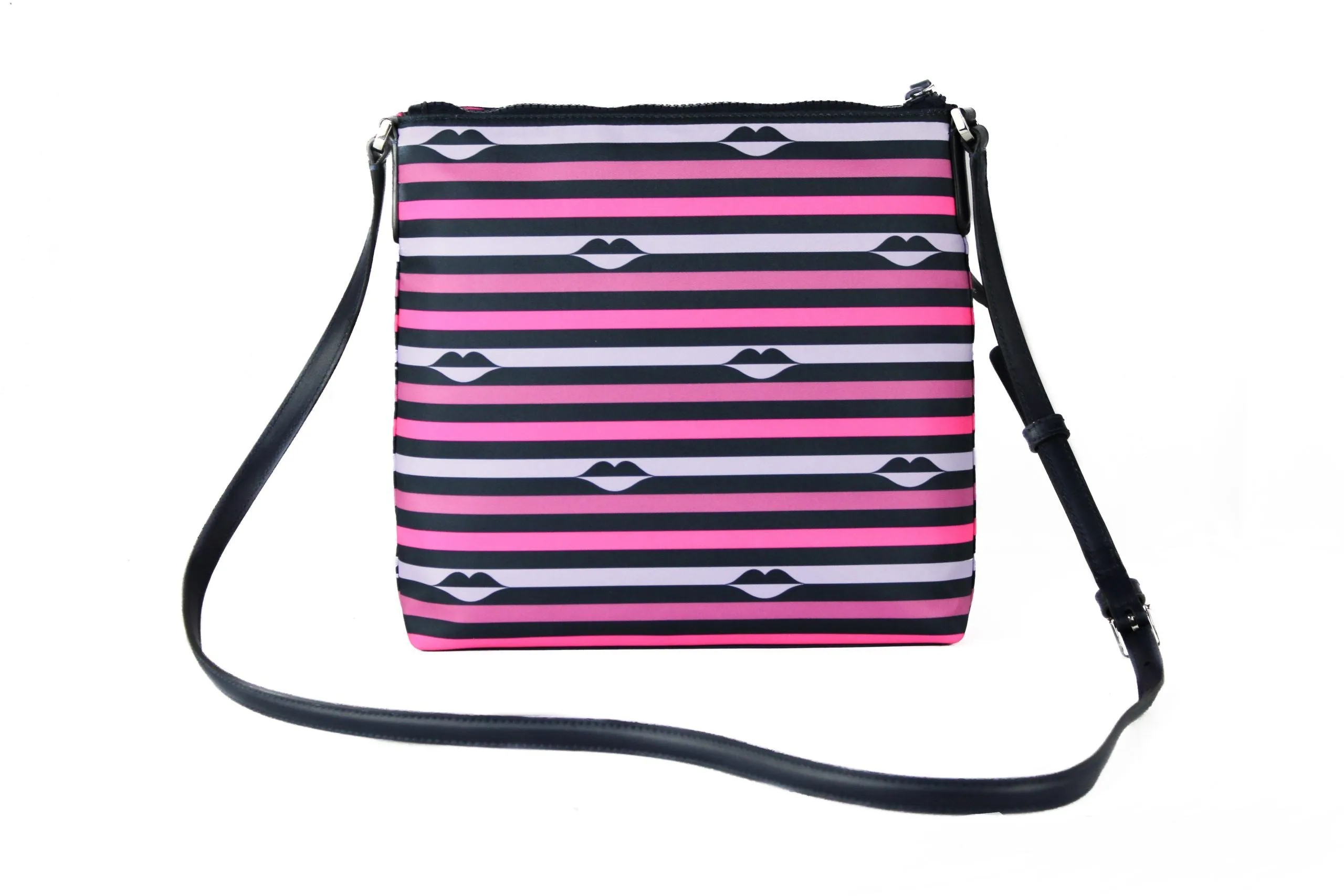 Kate Spade Jae Flat Nylon Crossbody Bag (Pink Multi)