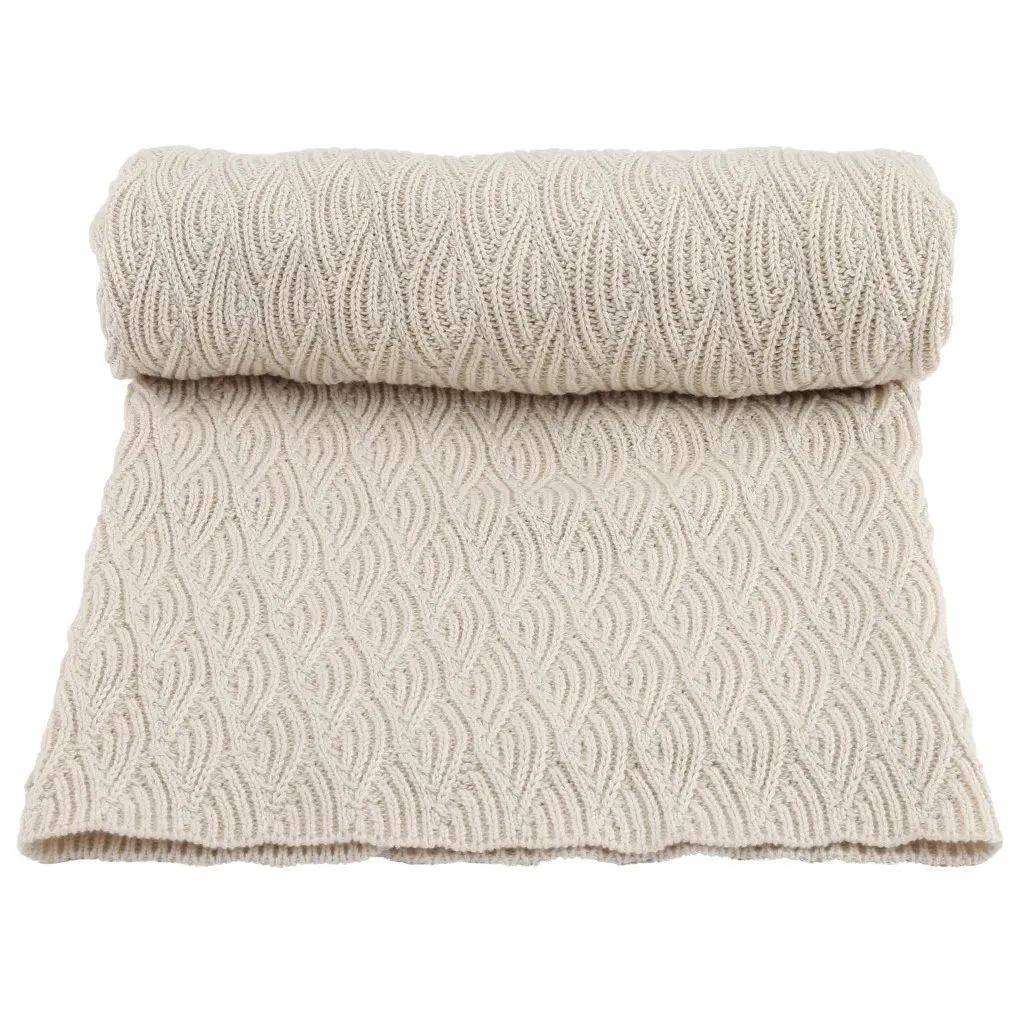 KONGES SLØJD - Blanket Pointelle - Off White