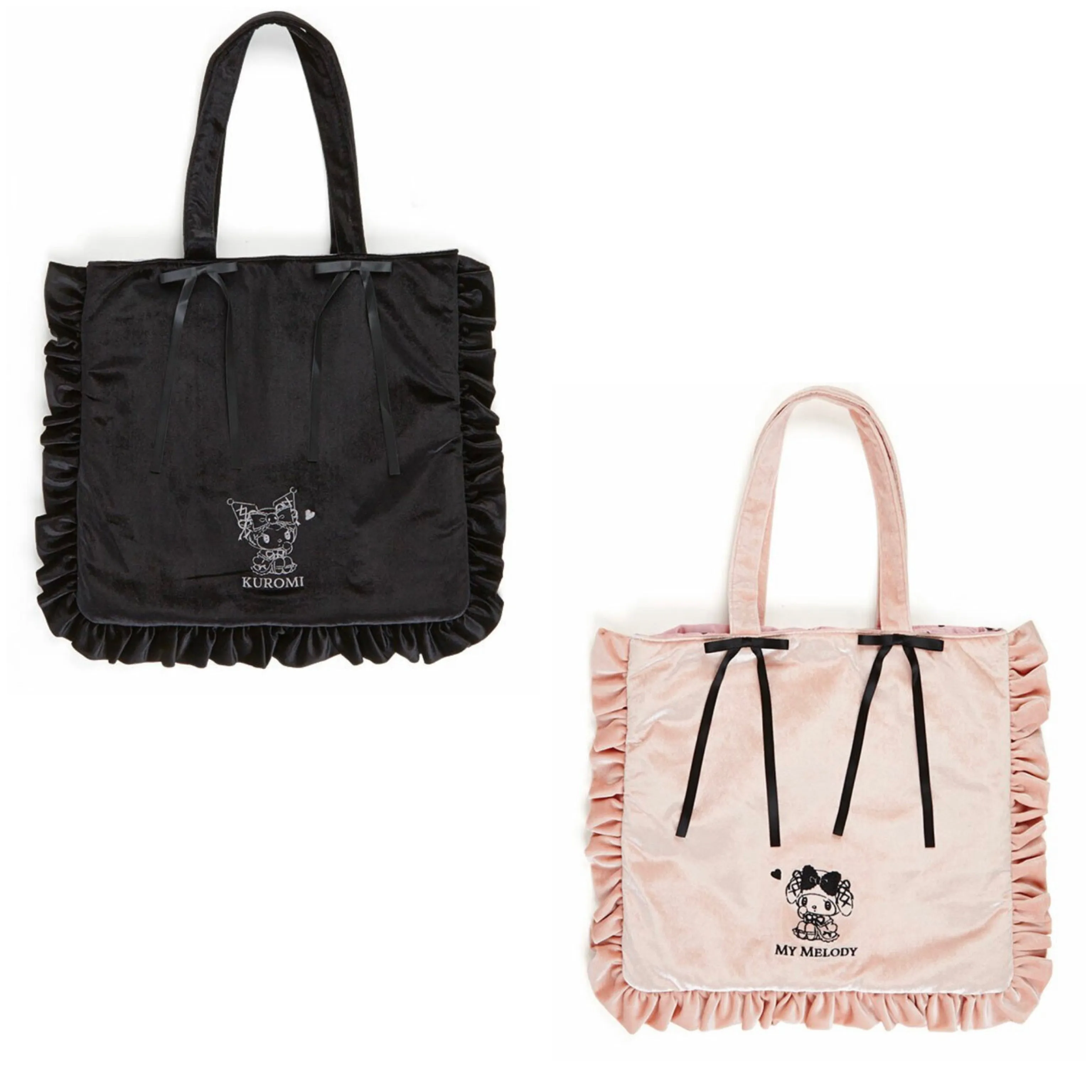 Kuromi / My Melody Midnight Melochro Tote Bag