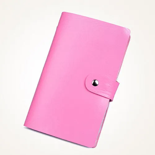 LADSOUL Hot Sale Credit Card Holder Business Leather ID Card Holder Bank Cards Keeper Bag 96 Bit Slots Cards ls6943/h