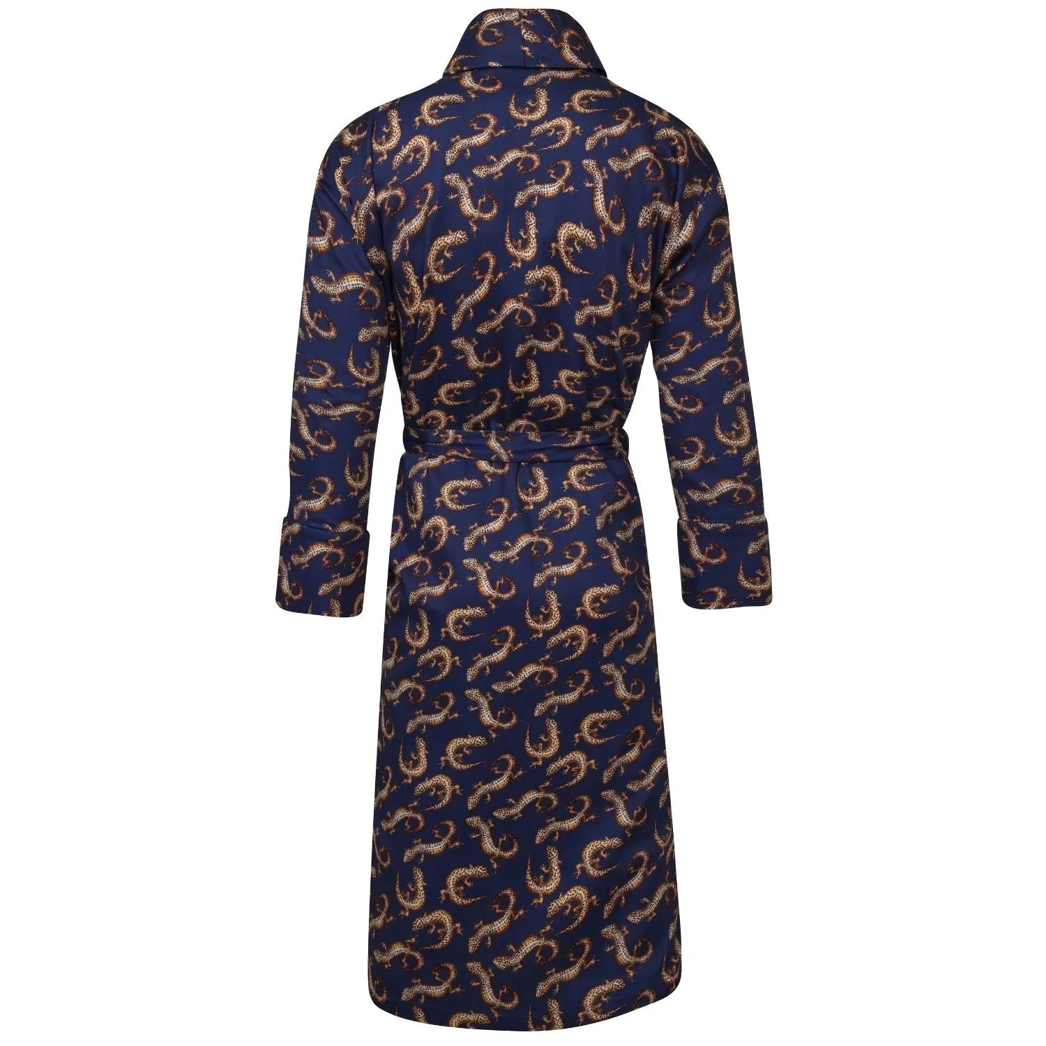 Lightweight Men's Dressing Gown - Gekko Navy