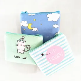 M224 2017 Creative Women Purses Cartoon Small Fresh Summer Party Banana Cat Headset Line Coin Purse Card Bag 12 Styles Designs