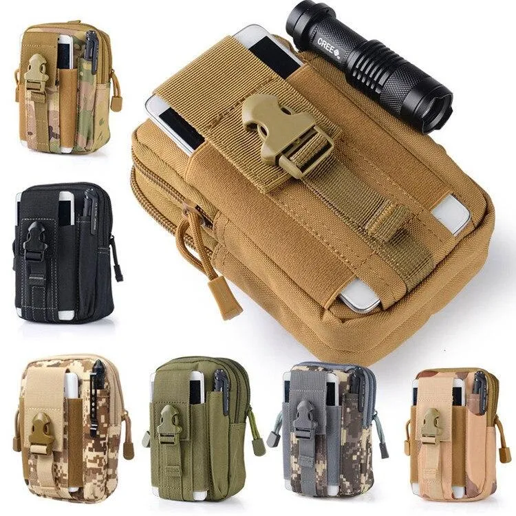 Men Tactical Pouch Belt Waist Pack Bag Small Pocket Camping Bag