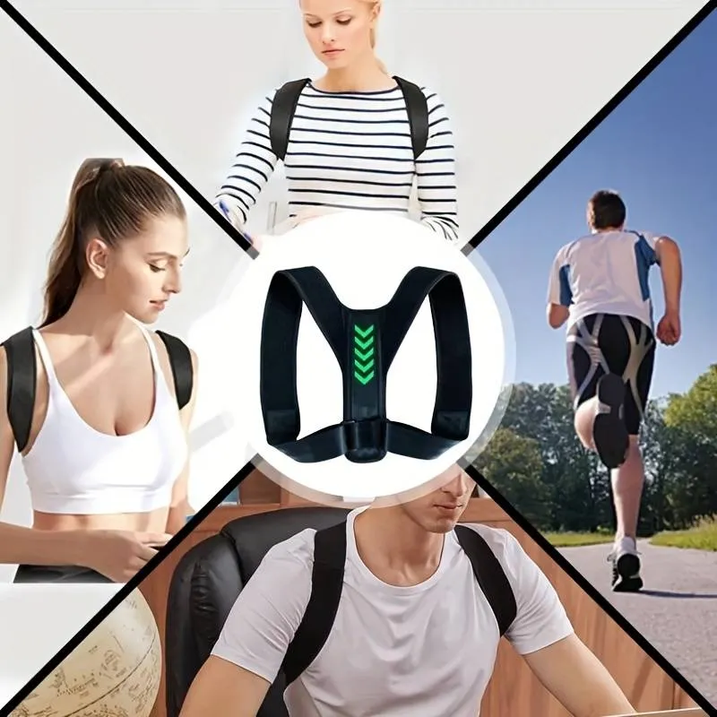 Men's And Women's Chest And Shoulder Correction Belt, Hunchback Sitting Posture Corrector, Light And Breathable Waist Shaping Correction Belt