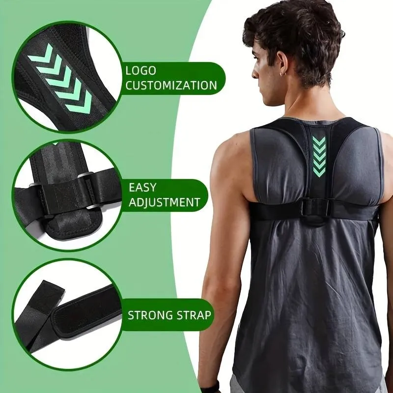 Men's And Women's Chest And Shoulder Correction Belt, Hunchback Sitting Posture Corrector, Light And Breathable Waist Shaping Correction Belt