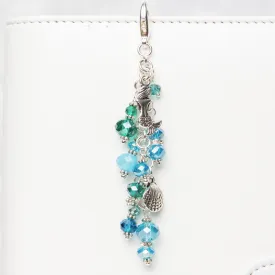 Mermaid Planner Charm with Crystal Dangle