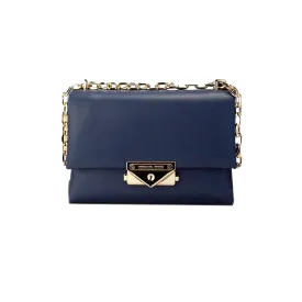 Michael Kors Cece Small Convertible Flap Crossbody Shoulder Bag (Navy)