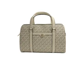 Michael Kors Travel Medium Duffle Crossbody Bag (Cream)