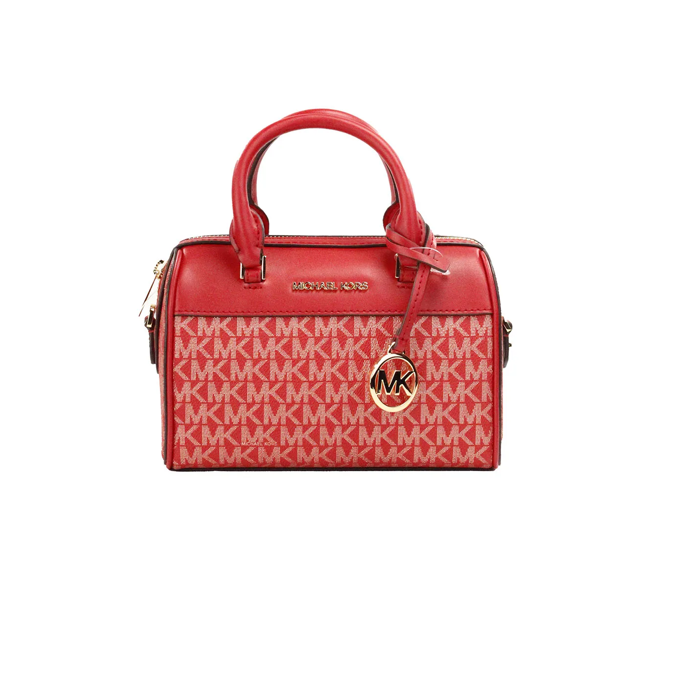 Michael Kors Travel XS Duffle Crossbody Bag (Bright Red Multi)