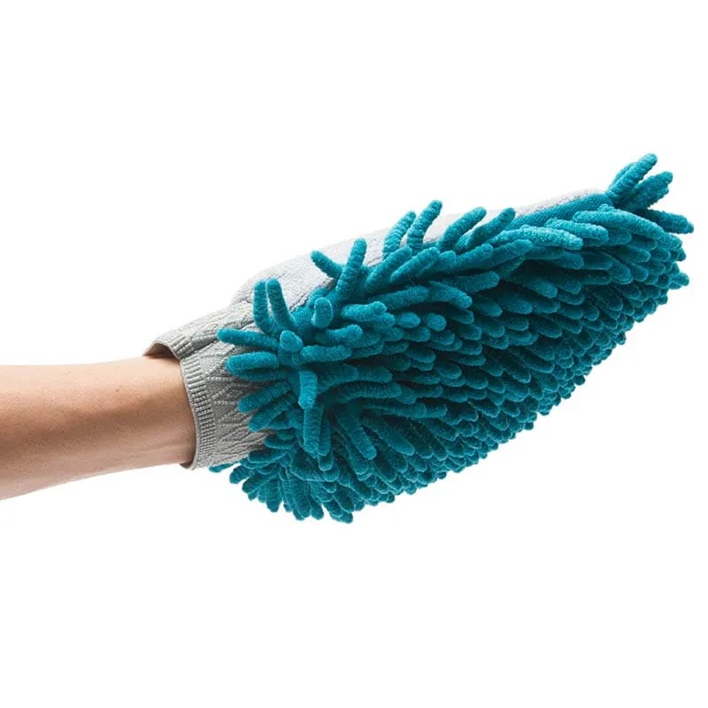 Microfiber Chenille Dog Grooming Mitt, Paw Cleaner