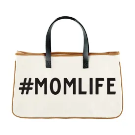 Mom Life Canvas Tote