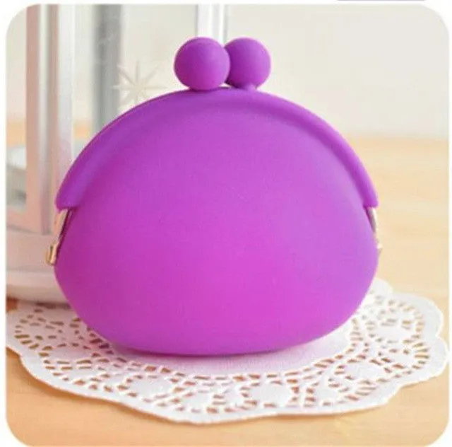 NEW MINI women wallets fashion women messenger bags silicone coin purse baby toys children gift