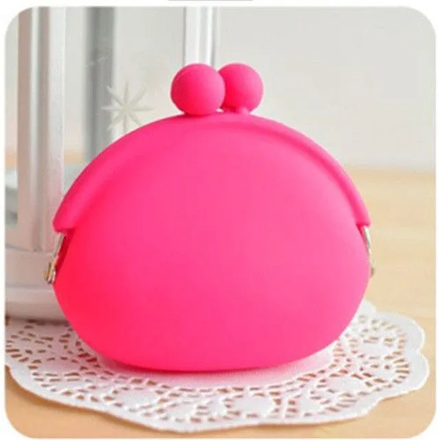 NEW MINI women wallets fashion women messenger bags silicone coin purse baby toys children gift