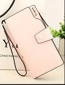 new style Multicolor Ms. wax leather wallet female long paragraph leather wallets Purse for women free shipping 13848-3