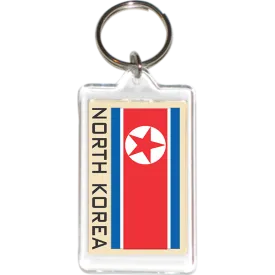 North Korea Acrylic Key Holders