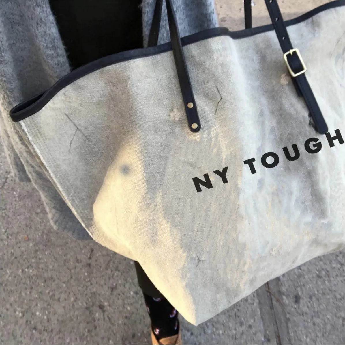 Ny Tough Distressed Canvas Tote