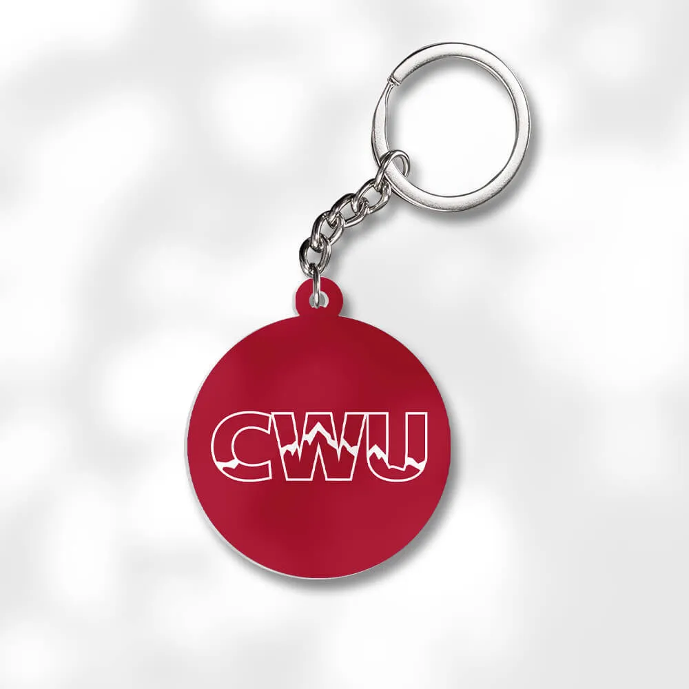 Pack 3 Central Washington University Keychains