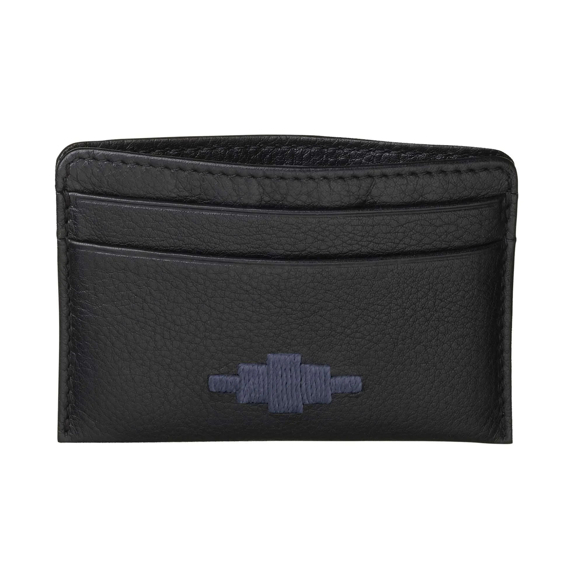 PAMPEANO - Rombo Card Slip - Black Leather