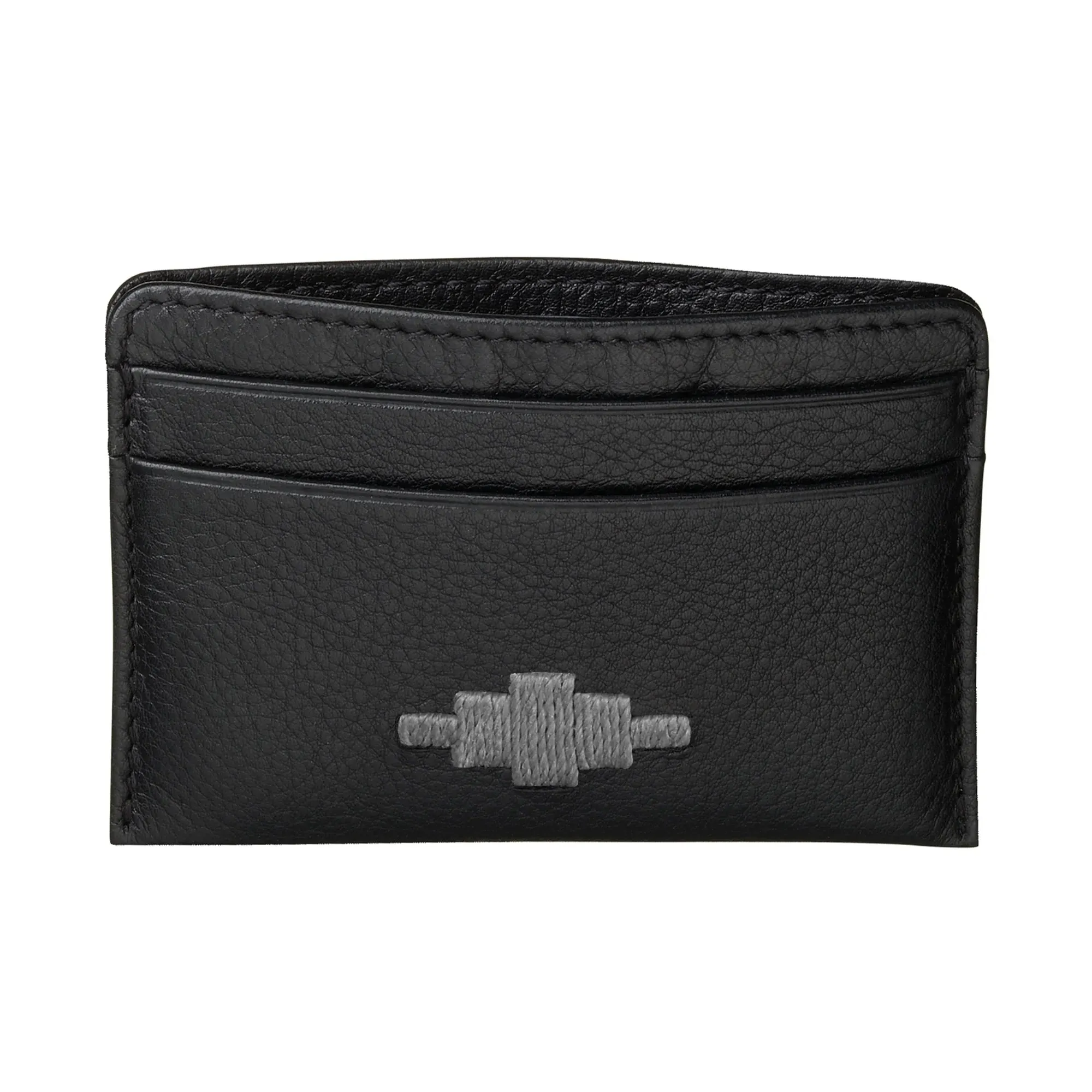 PAMPEANO - Rombo Card Slip - Black Leather