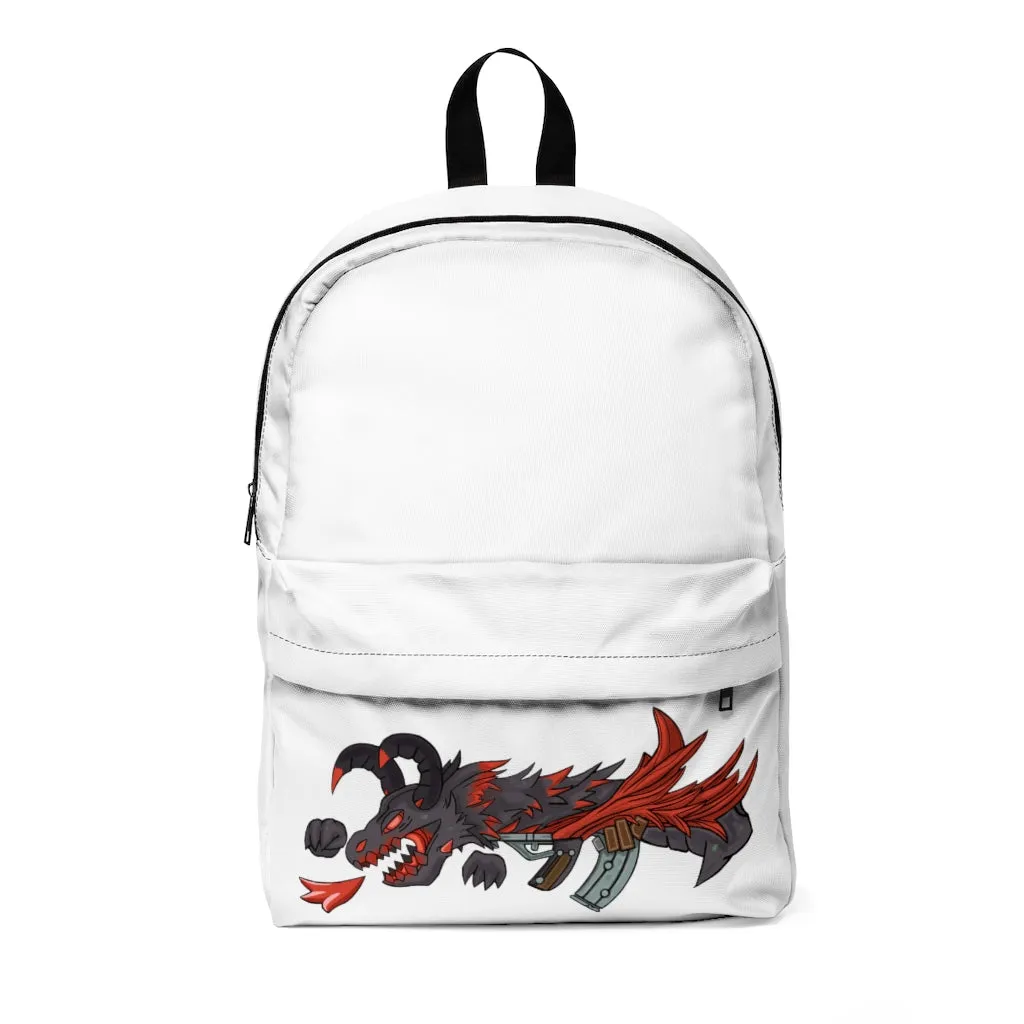 Red Black Dragon Gun Unisex Classic Backpack