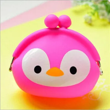 RU&BR Animals Girls Silicone Small Mini Coin Bag Mini Coin Purse Change Wallet Purse Women Key Wallet coin Wallet Children Kids