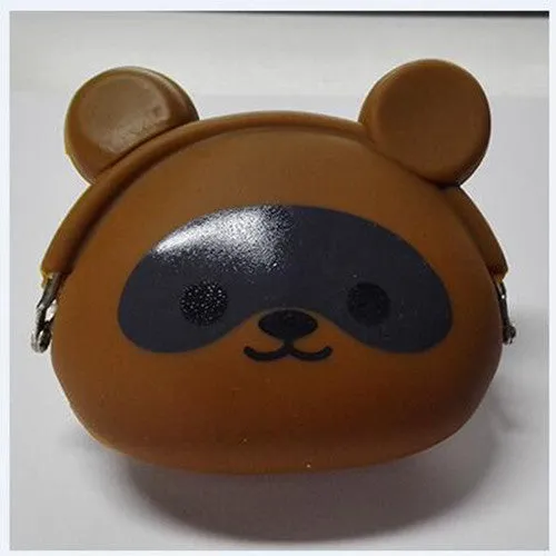 RU&BR Animals Girls Silicone Small Mini Coin Bag Mini Coin Purse Change Wallet Purse Women Key Wallet coin Wallet Children Kids