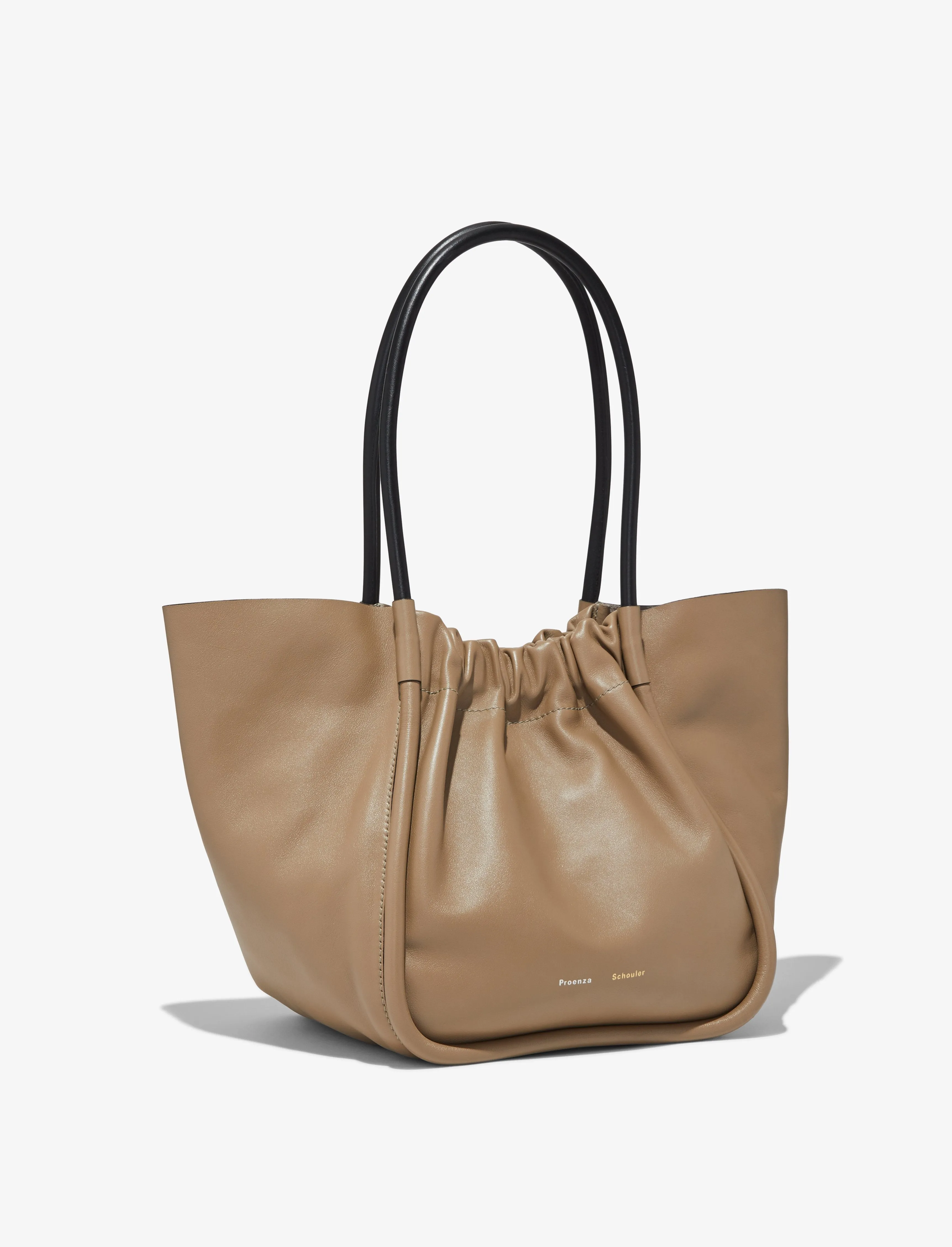 Ruched L Tote - Smooth Calf